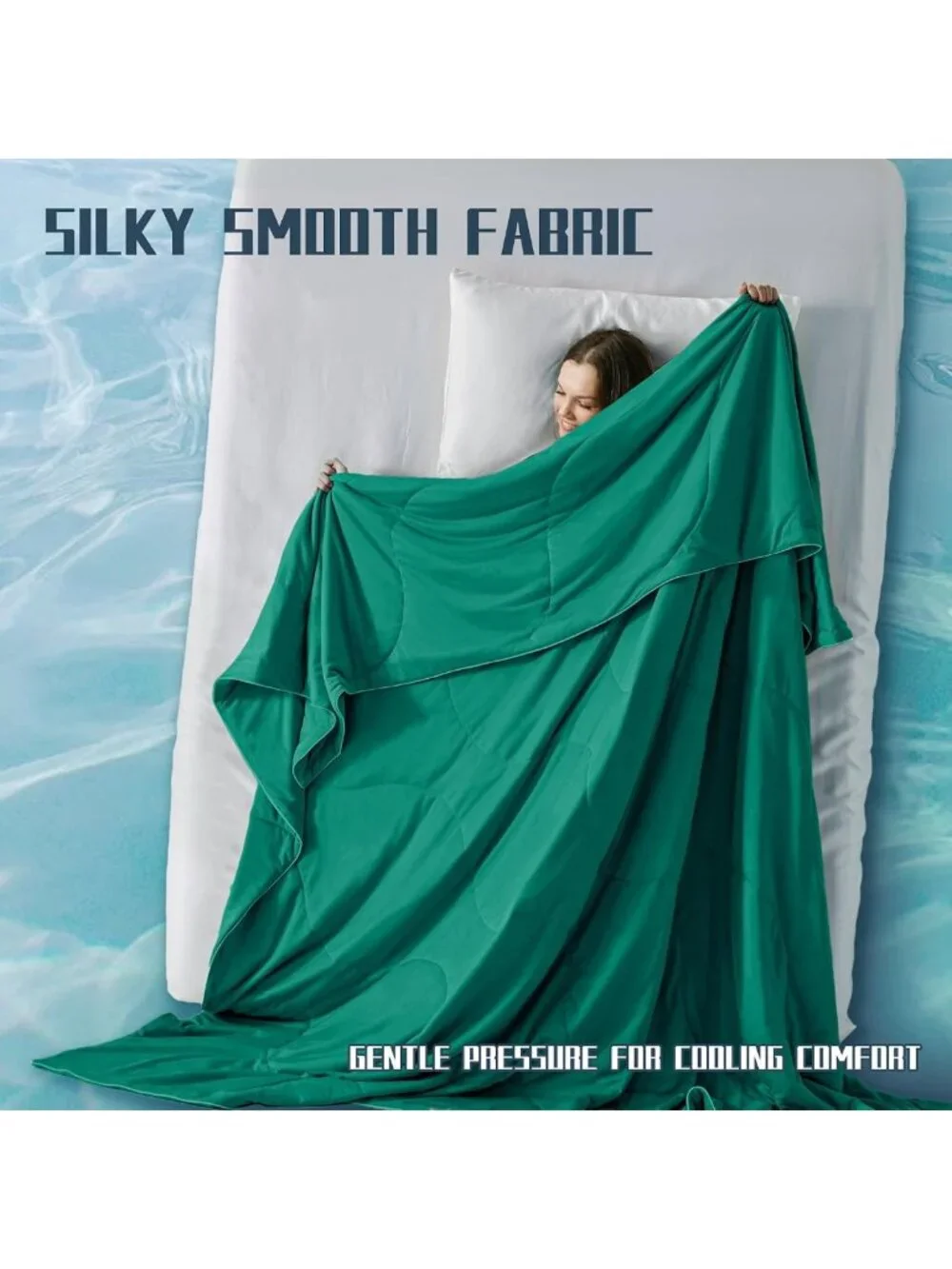 Cooling Comforter King Size - Lightweight, Breathable Blanket for Hot Sleepers